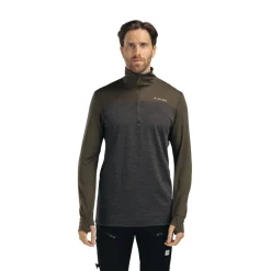 Discount LightWool 180 Polo w/zip, herre (Tarmac Marengo) Overdele·T-Shirts