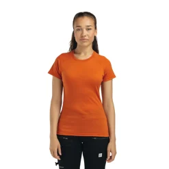 New LightWool 140 Trail Tee, dame (ApricotOrange) Dame Undertøj·Uldundertøj|Overdele·T-Shirts & Toppe