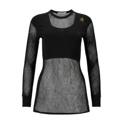 Best WoolNet Crewneck, dame (Jet Black) Dame Undertøj·Uldundertrøjer|Undertøj·Skiundertøj
