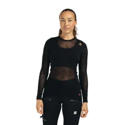 Best WoolNet Crewneck, dame (Jet Black) Dame Undertøj·Uldundertrøjer|Undertøj·Skiundertøj
