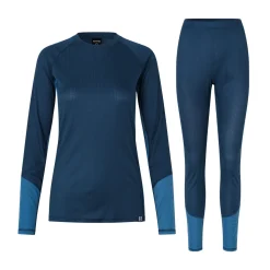Hot Baselayer Undertøj Sæt, dame (Blue / Blue) Dame Undertøj·Lange Underbukser|Undertøj·Uldundertrøjer