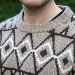 Best Gamborg Sweater, herre (Tan) Overdele·Striktrøjer & Sweaters