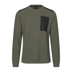 Clearance Rold Wool Crew uldtrøje, herre (Pine Green) Overdele·Striktrøjer & Sweaters|Overdele·T-Shirts