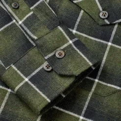 Skjoldnæs LS skjorte, herre (Dark Green) Overdele·Skjorter|Overdele·Skovmandsskjorter