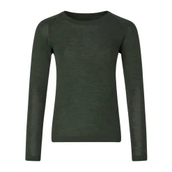 Best Wool Crew undertrøje, junior (Pine) Børn Skitøj ›|Uldundertøj