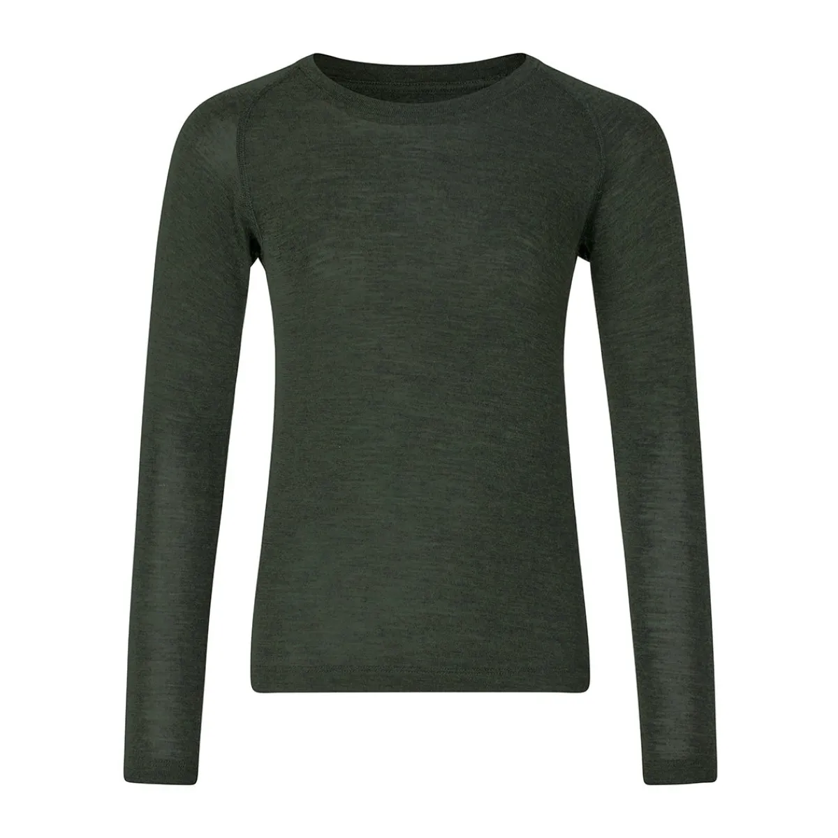 Best Wool Crew undertrøje, junior (Pine) Børn Skitøj ›|Uldundertøj