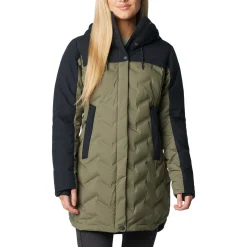 Online Mountain Croo III Mid Down dunjakke, dame (Stone Green Black) Dame Jakker·Overgangsjakke|Jakker·Dun- & Fiberjakker