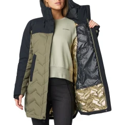 Online Mountain Croo III Mid Down dunjakke, dame (Stone Green Black) Dame Jakker·Overgangsjakke|Jakker·Dun- & Fiberjakker