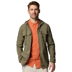 New Skien Valley Hooded LS Sommer- og myggejakke, herre (Stone Green) Overdele·T-Shirts|Jakker·Overgangsjakke