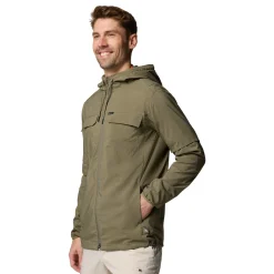 New Skien Valley Hooded LS Sommer- og myggejakke, herre (Stone Green) Overdele·T-Shirts|Jakker·Overgangsjakke