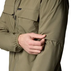 New Skien Valley Hooded LS Sommer- og myggejakke, herre (Stone Green) Overdele·T-Shirts|Jakker·Overgangsjakke