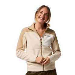 Abrazo FZ Fleece, dame (Khaki Cream) Dame Overdele·Fleecetrøjer