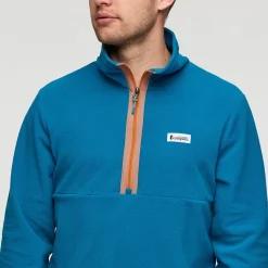 Amado Fleece Pullover, herre (Lake) Overdele·Fleecetrøjer