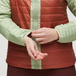 Capa Insulated Hooded jakke, dame (Green Tea) Dame Jakker·Overgangsjakke|Jakker·Vindjakke