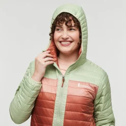 Capa Insulated Hooded jakke, dame (Green Tea) Dame Jakker·Overgangsjakke|Jakker·Vindjakke