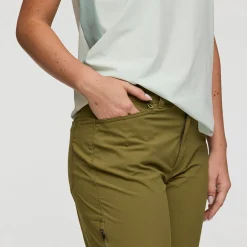 Discount Coraje Tech Pants, dame (Moss) Dame Bukser & Shorts·Hverdagsbukser|Bukser & Shorts·Rejsebukser