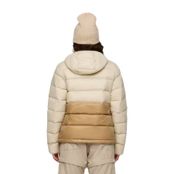 New Fuego Max Down Hooded Dunjakke, dame (Cream and Khaki) Dame Jakker·Dun- & Fiberjakker