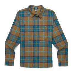 Clearance Quedo Flannel skjorte, herre (Live Oak Plaid) Overdele·Skjorter|Overdele·Skovmandsskjorter