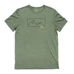 Best Active Merino 130 "Outline" T-shirt, herre (Forest) Overdele·T-Shirts