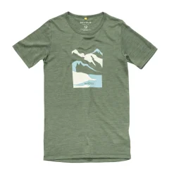 Outlet Molnes Merino 150 T-shirt, junior (Forest) Børn Trøjer & T-Shirts