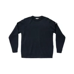 Hot Nansen Refined Sweater (Navy) Dame Overdele·Striktrøjer & Sweaters|Overdele·Striktrøjer & Sweaters