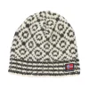 New Svalbard Wool Beanie (Offwhite Anthracite) Dame Huer|Huer