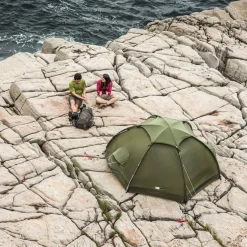 Clearance Fjällräven Abisko Dome 3 kuppeltelt, 3 personer (Pine Green) Kuppeltelte|Camping- & Familietelte