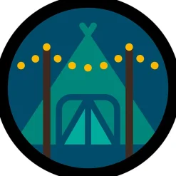 Clearance Fokusmærke Glamping (trop) Det Danske Spejderkorps ›
