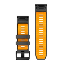 New 26mm QuickFit Silicone Urrem (Graphite / Spark Orange) Urremme