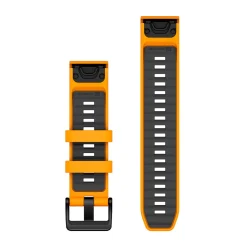 Outlet QuickFit 22mm silikone urrem (Spark Orange / Graphite) Urremme