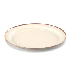 New Mesa Enamelware Plate / flad tallerken (Cream) Spisegrej & Service ›