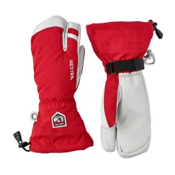 Clearance Army Leather Heli Ski 3-finger skihandske (Red) Dame Handsker ·Vandtætte Handsker & Luffer|Handsker ·Luffer