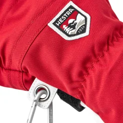 Clearance Army Leather Heli Ski 3-finger skihandske (Red) Dame Handsker ·Vandtætte Handsker & Luffer|Handsker ·Luffer