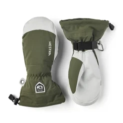 Clearance Army Leather Heli Ski Mitts skiluffer (Olive) Dame Handsker ·Vandtætte Handsker & Luffer|Handsker ·Luffer