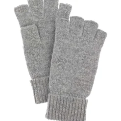 New Basic Wool Half Finger, Grey Dame Handsker ·Fingerhandsker|Handsker ›
