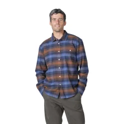 Clearance Klitmøller Collective Bobby Shirt, herre (Navy Rust Check) Overdele·Skovmandsskjorter