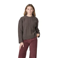 Klitmøller Collective Eden Knit striktrøje, dame (Taupe) Dame Overdele·Striktrøjer & Sweaters