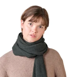 Outlet Klitmøller Collective North Scarf Halstørklæde (Olive) Dame Halsedisser|Halsedisser