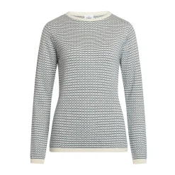 Sale Klitmøller Collective Silje Knit bluse, dame (Cream Navy) Dame Overdele·Striktrøjer & Sweaters