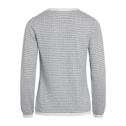 Sale Klitmøller Collective Silje Knit bluse, dame (Cream Navy) Dame Overdele·Striktrøjer & Sweaters