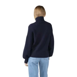 Outlet Klitmøller Collective Svale Knit striktrøje, dame (Navy) Dame Overdele·Striktrøjer & Sweaters
