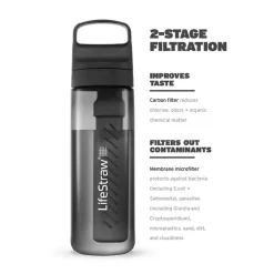 Outlet LifeStraw Go 2.0 vandrensningsfilter / drikkedunk 0,65 L (Terrac) Drikkedunke & Vandflasker|Vandrensning