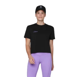 Discount Base Cropped T-shirt, dame (Black) Dame Overdele·T-Shirts & Toppe