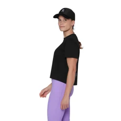 Discount Base Cropped T-shirt, dame (Black) Dame Overdele·T-Shirts & Toppe