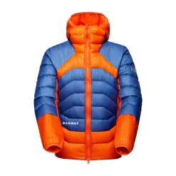 Discount Eiger Nordwand Light Down IN Hooded Dunjakke, herre (Black / Orange) Regntøj·|Jakker·Skijakker