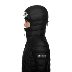 Hot Eiger Nordwand Light Down IN Hooded Dunjakke, dame (Black) Dame Jakker·Overgangsjakke|Jakker·Dun- & Fiberjakker