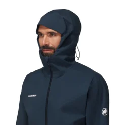 New Linard Guide HS Hooded Jakke, herre (Marine) Regntøj·|Jakker·Regnjakker