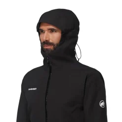 Outlet Linard Guide HS Hooded Skaljakke, herre (Black) Regntøj·|Jakker·Regnjakker