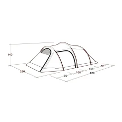 Clearance Earth 4 campingtelt, 4 personer Kuppeltelte|Camping- & Familietelte
