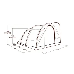 Online Sky 5 campingtelt 5 personer (Blue) Camping- & Familietelte